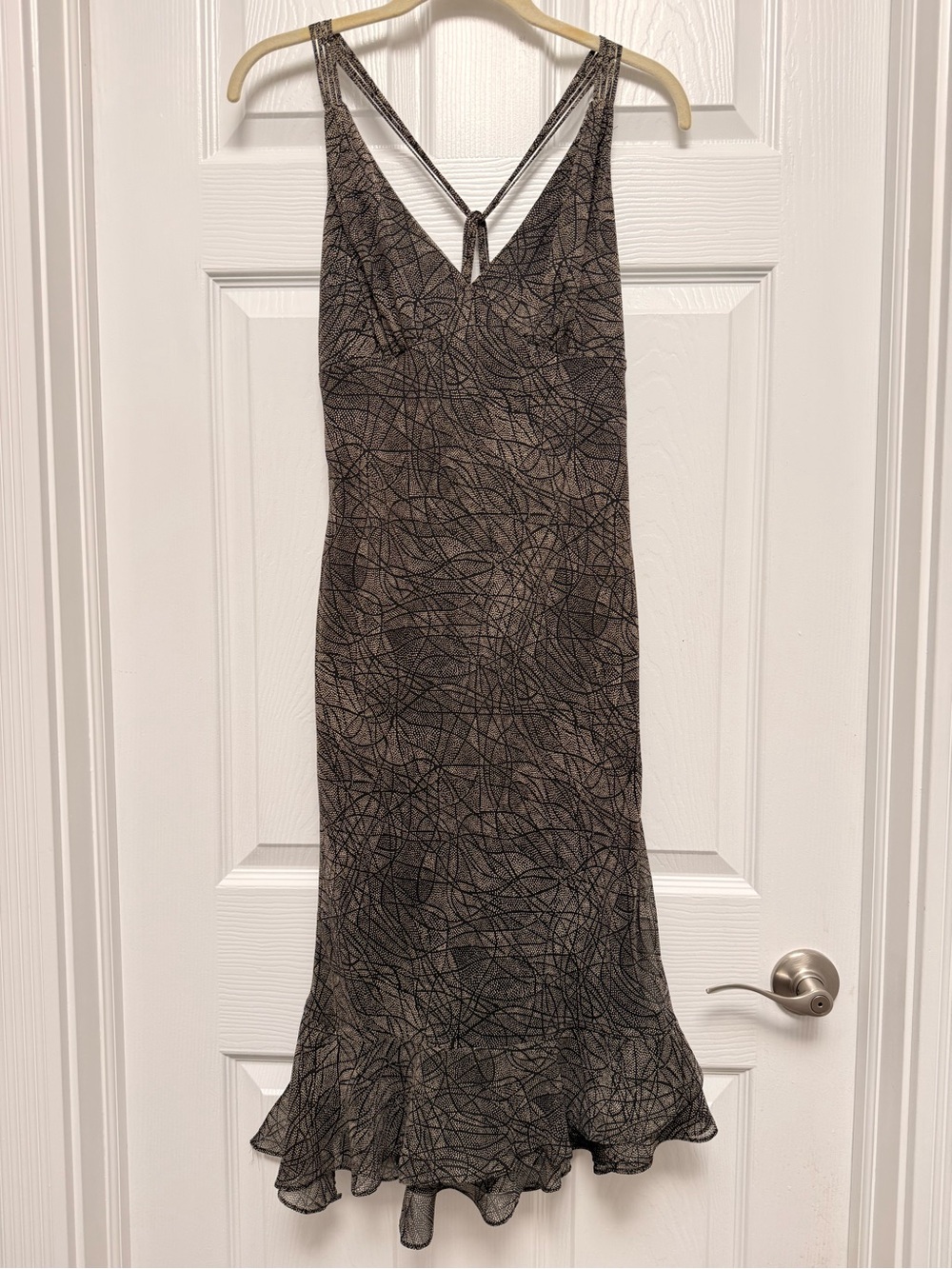 Morrell Maxie Vintage MIDI Dress Black Champagne size 2